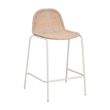 Sgabello Maiorca gardenia bianco